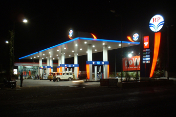 hp-petrol-pump-night